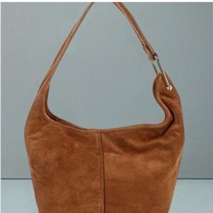 Michael Kors Tan Suede Hobo Bag "Sonny".